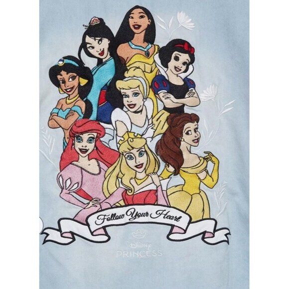 Disney Princesses Denim Women's Bomber Jacket Size 3X - BoxLunch Exclusive - Picture 9 of 10